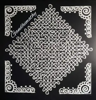 dot rangoli design for diwali 06 corner dot rangoli