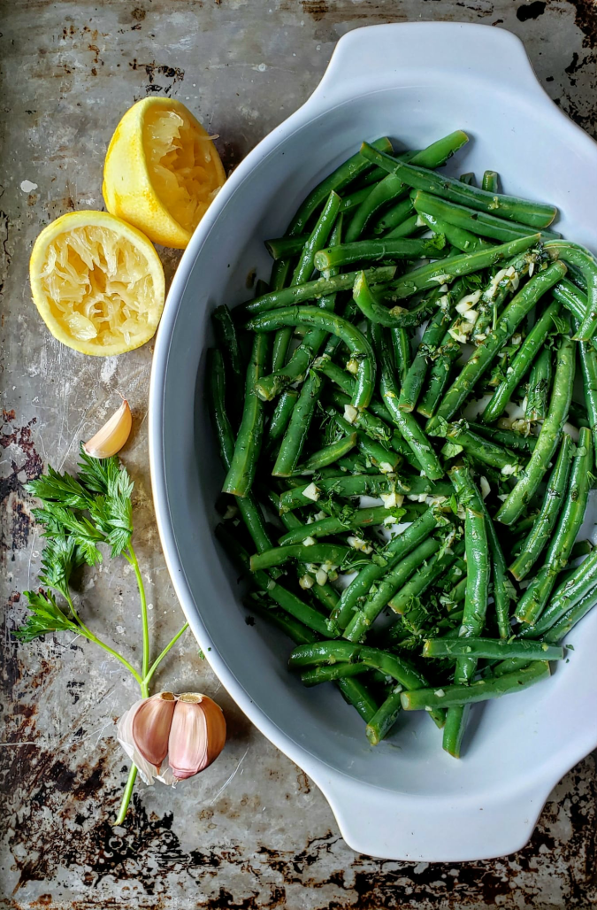 Mango & Tomato Garlic Lemon Green Beans From Hemsley Hemsley