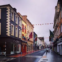 Pictures of Ireland: empty street in Cork Ireland