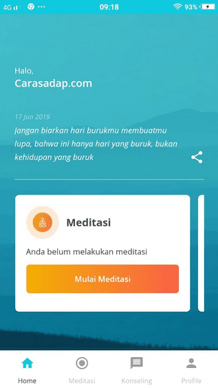 cara menggunakan riliv curhat dengan psikolog