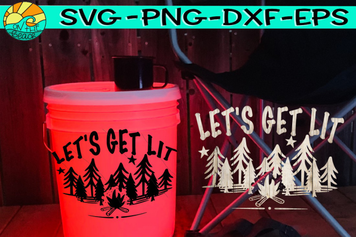 LED Bucket Svg Campground Svg Light Up Bucket Svg Fire Pit Svg Camping Bucket Svg Campfire Svg Camp Life Svg Welcome To Our Campsite