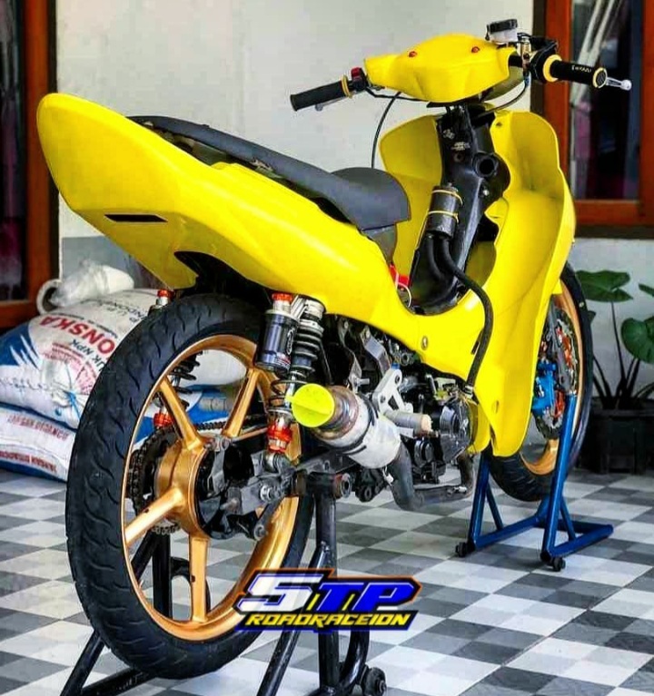 Modifikasi Jupiter Z Warna Kuning Polos, Original, Doff, Metalik, Lemon