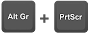 AltGr + PrtScr