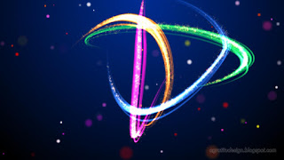 Red Orange Green And Blue Light Streaks With Sparkling Lines And Bokeh Particles On Random Swirling Lines