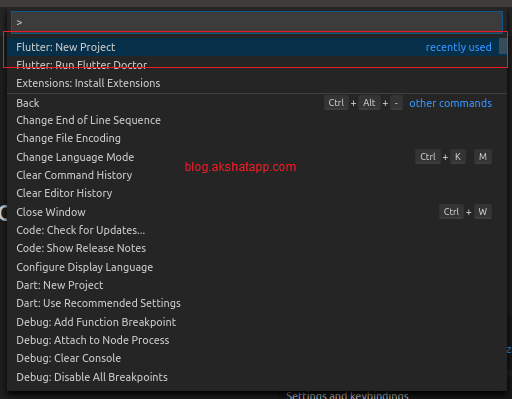 Step-by-Step Guide to create a new flutter project using Visual Studio