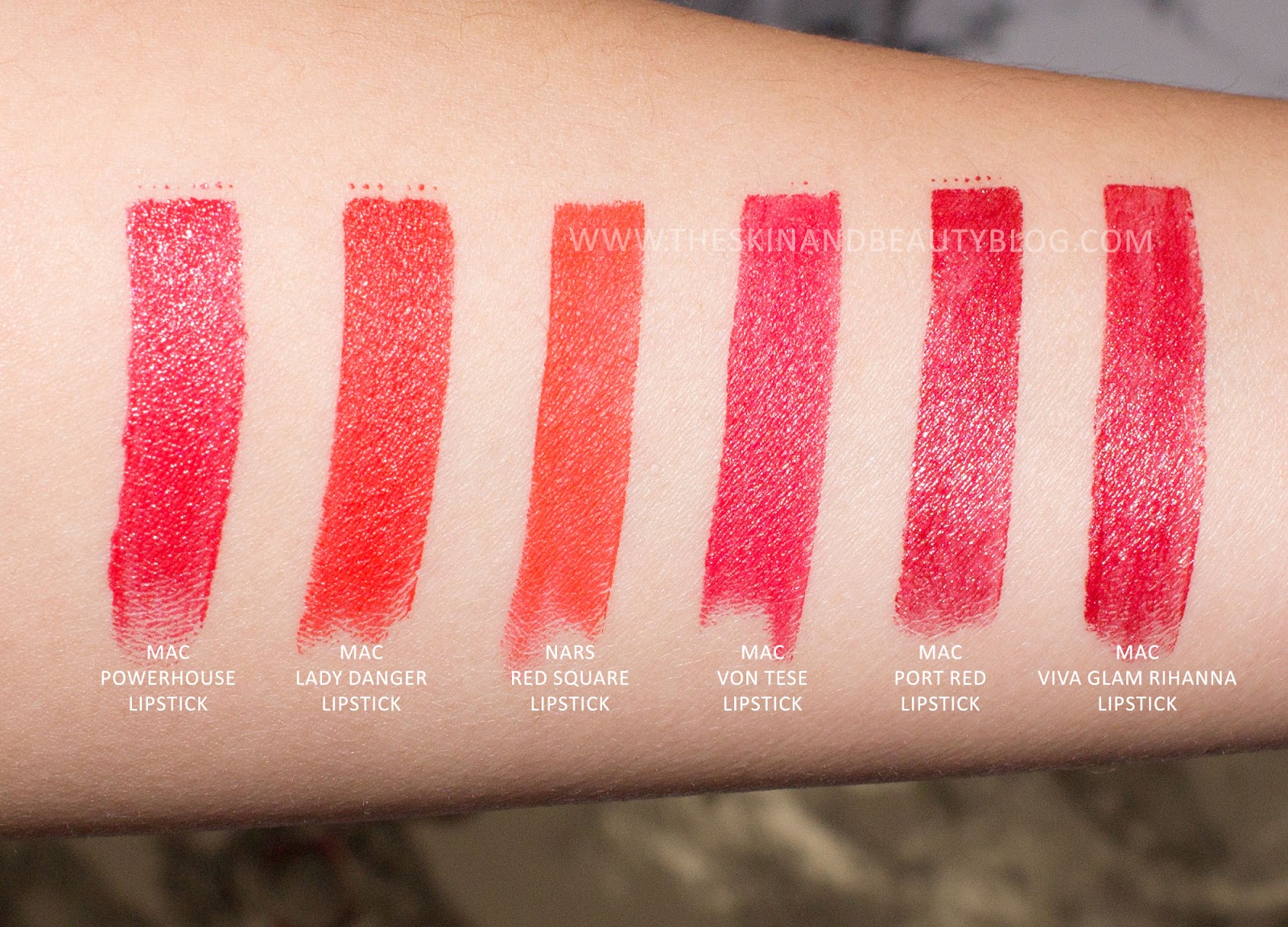 My Red Orange Lipsticks From Nars Mac The Skin And Beauty Blog