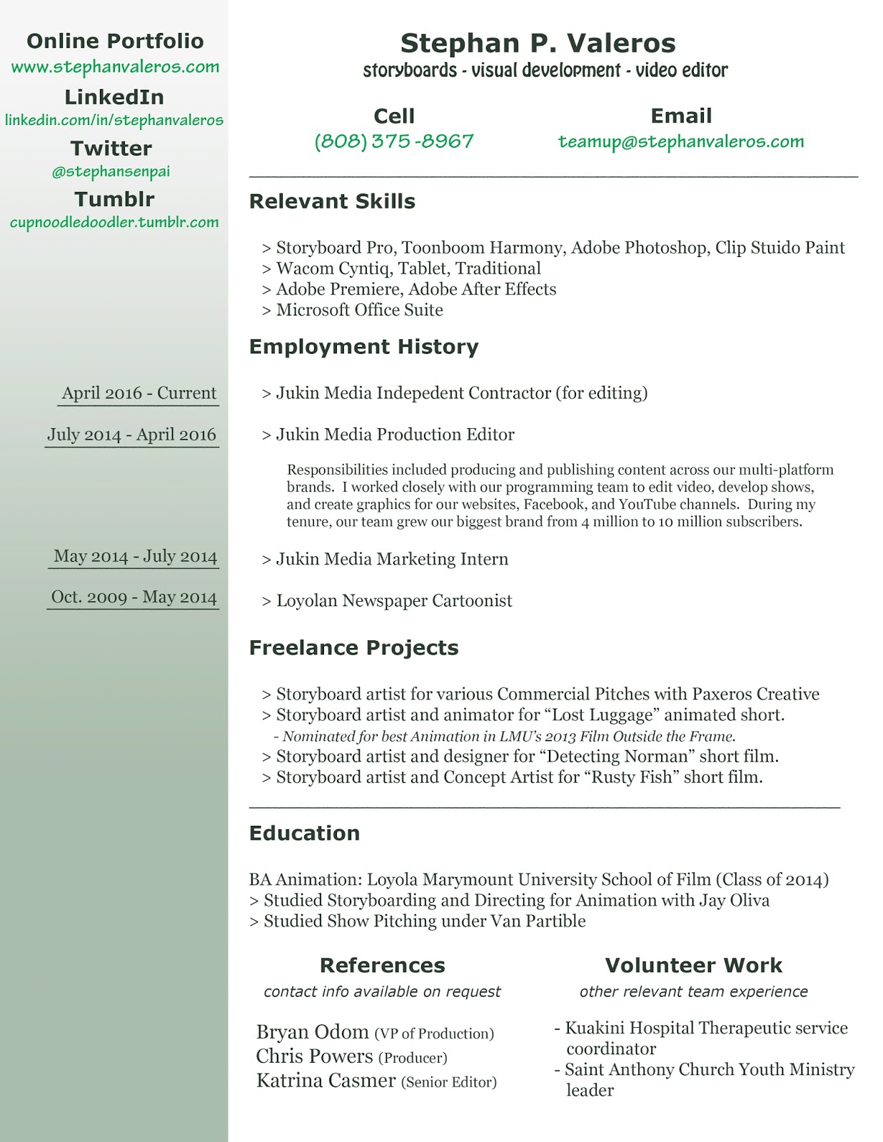 pastors resume