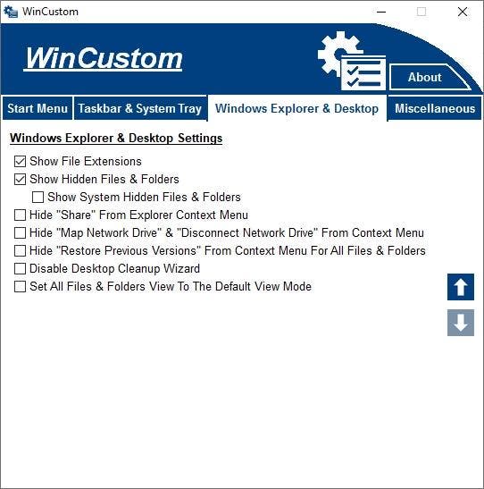 Wincustom explorer and desktop 2