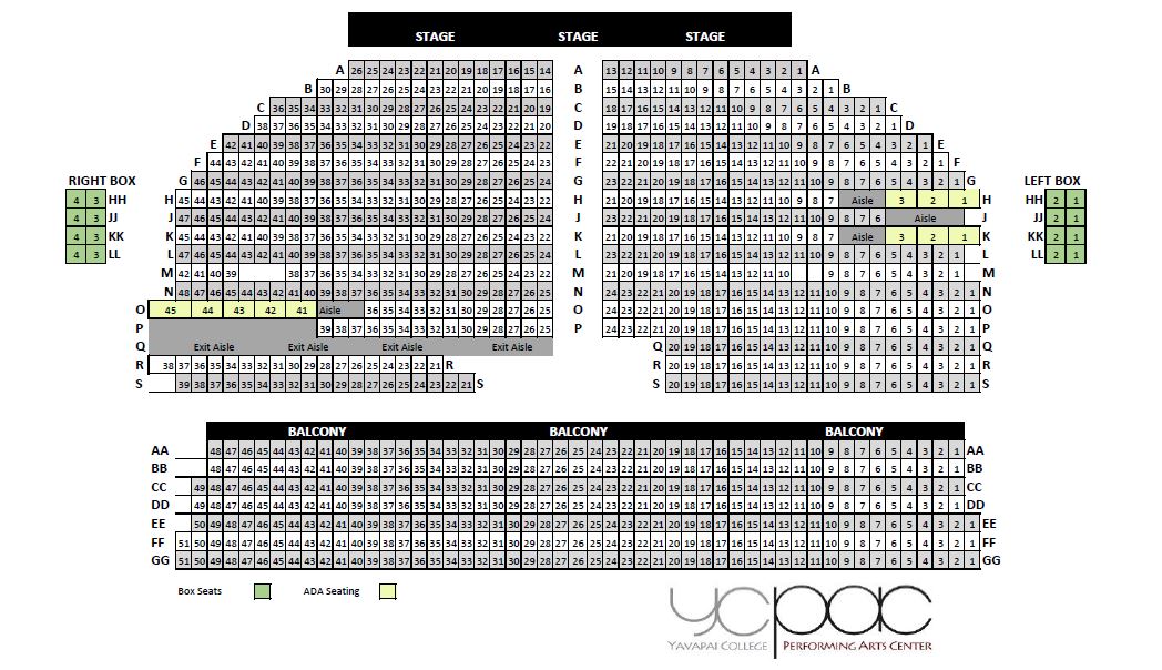 PHX Stages: Seating Charts