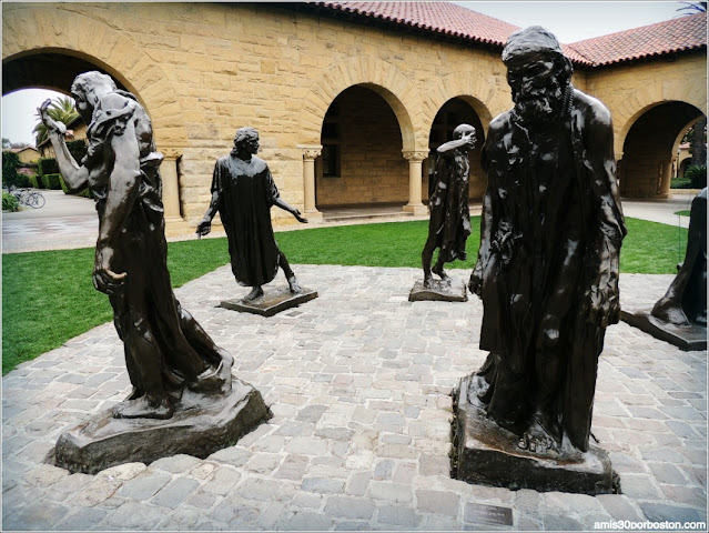 Los Burgueses de Calais de Rodin en Stanford