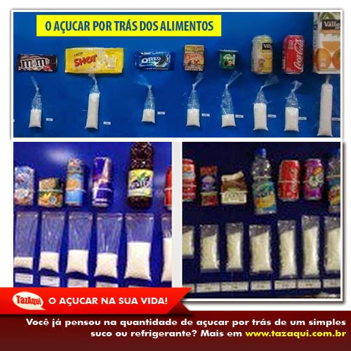 TazAqui Saúde A QUANTIDADE DE AÇÚCAR