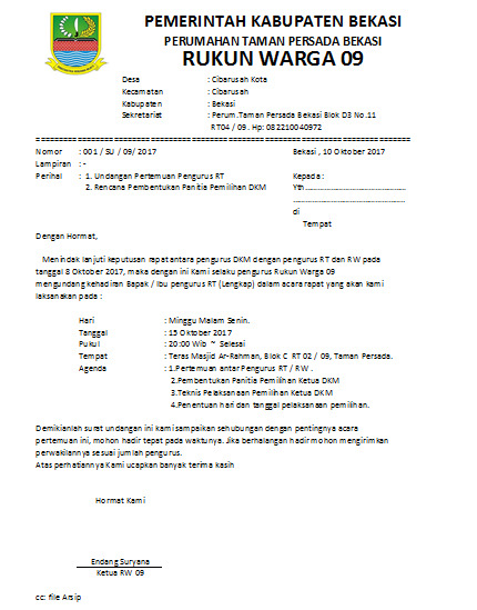14++ Undangan rapat takmir masjid information