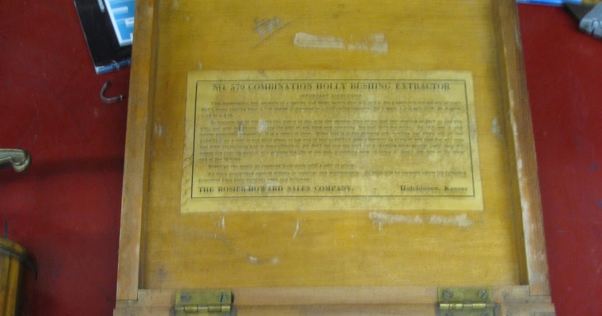 Mr. Haney's Specials 1930's Holly Bushing Extractor Made in Hutchinson