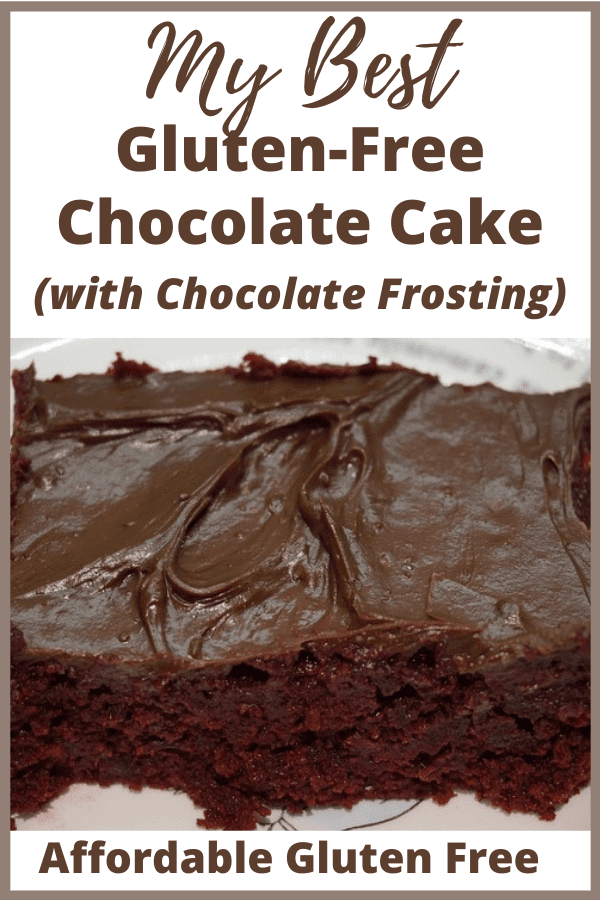 Here's my Best Gluten-Free Chocolate Cake with Chocolate Frosting. The secrete ingredient that keeps this cake moist for several days? Applesauce!