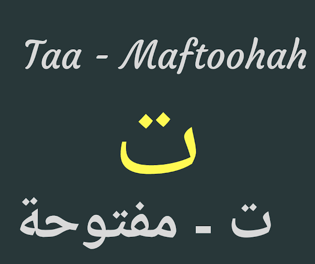 Arabic AlphabetTaa MaftoohahThe Open Taa Arabic Grammar Basics