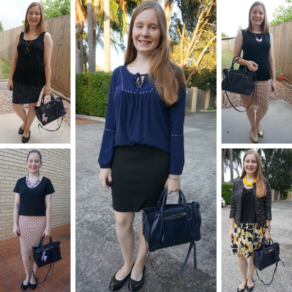 navy and black outfit ideas with Rebecca Minkoff Regan bag | awayfromtheblue