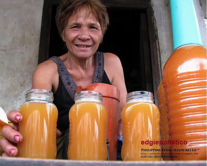 Philippine Food Illustrated tuba (red coconut wine)