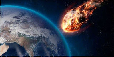 Asteroid falling from space