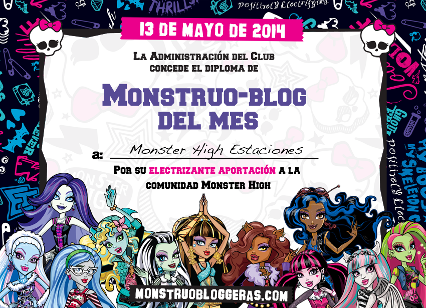 Somos monstruoblogger@s del mes de mayo¡¡