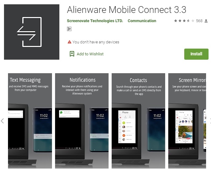 Alienware Mobile Connect 3.3 Rated for 3+