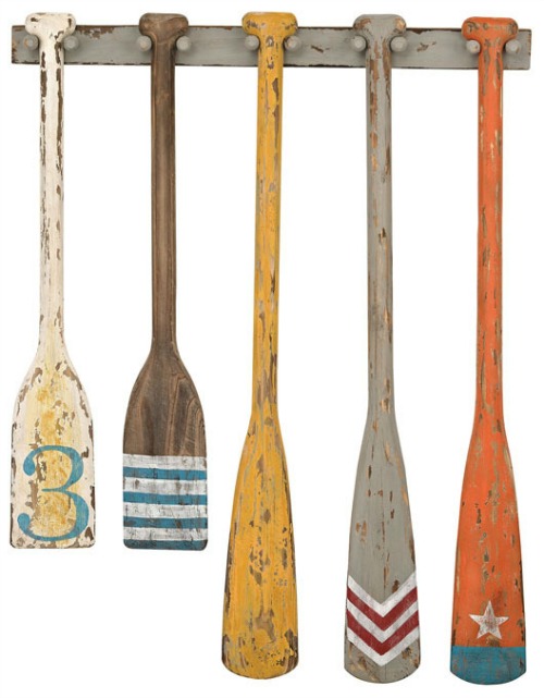Decorative Oars Wall Decor Ideas Coastal Decor Ideas and Interior