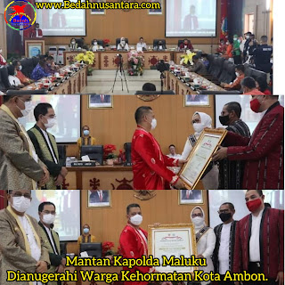Mantan Kapolda Maluku Dianugerahi Warga Kehormatan Kota Ambon. 1 InShot 20201125 224024228