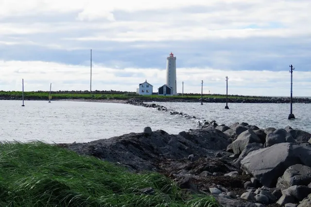 Places to walk in Reykjavik, Iceland: Grótta Lighthouse on Setjarnarnes Peninsula