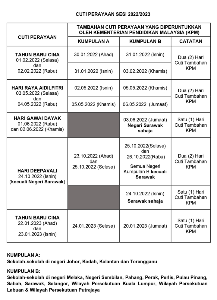 Cuti sekolah hari raya aidilfitri 2021