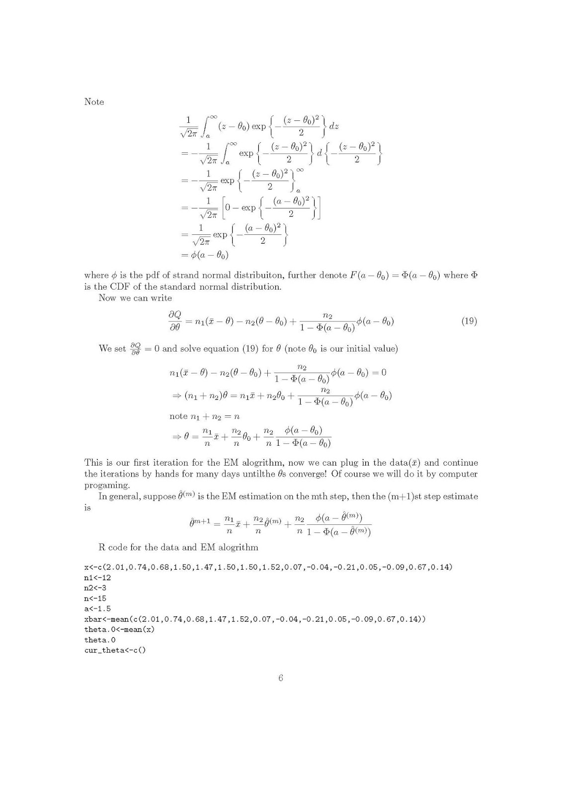 Integral, Measure and Martingale A review on EM algorithm