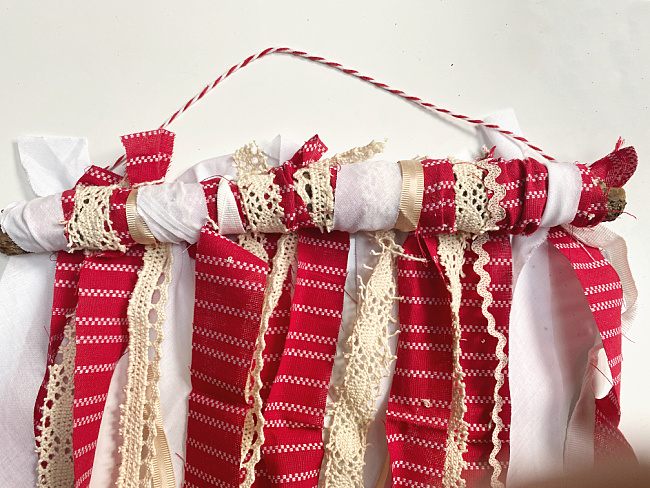 Red, White and Blue Rag Flag