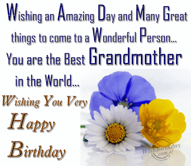 birthday wishes for grandmother