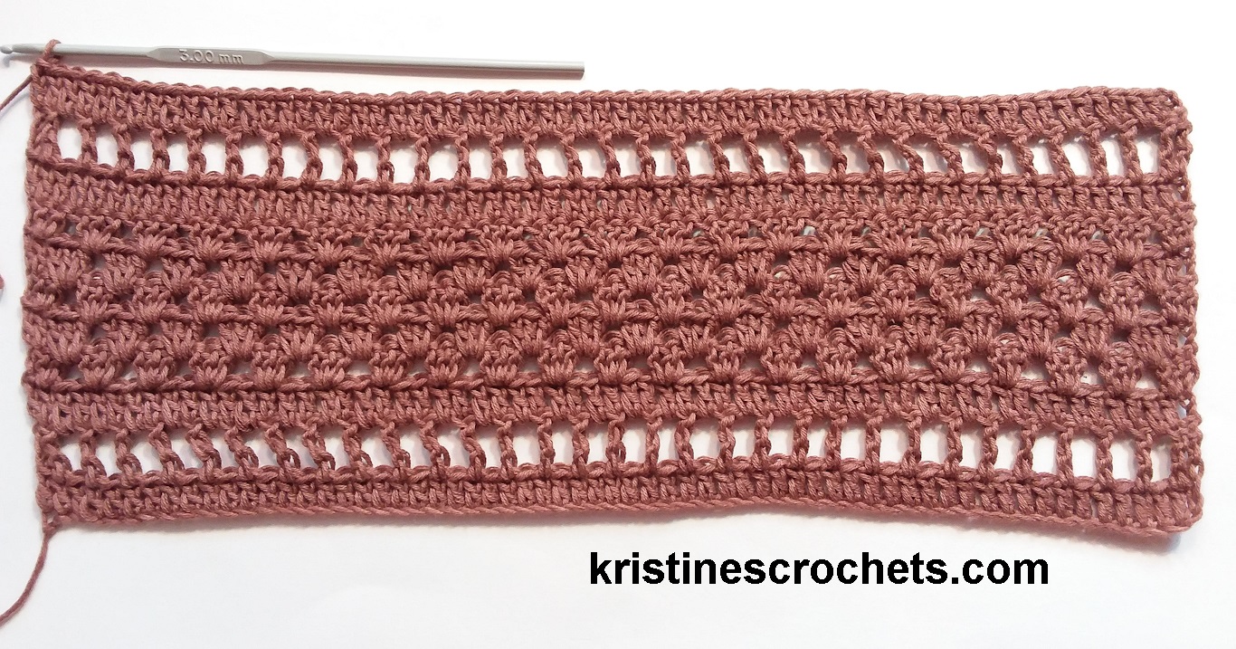 KristinesCrochets Rustic Table Runner Easy Crochet Pattern