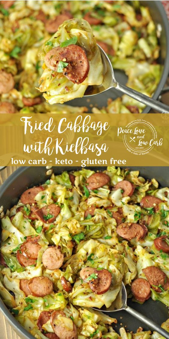 Fried Cabbage with Kielbasa Low Carb, Gluten Free Mom Food 2