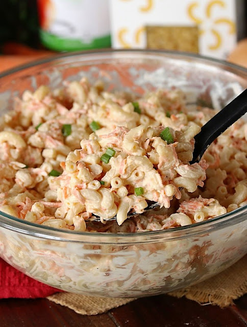 Hawaiian Macaroni Salad by The Kitchen Is My Playground - WEEKEND POTLUCK 474