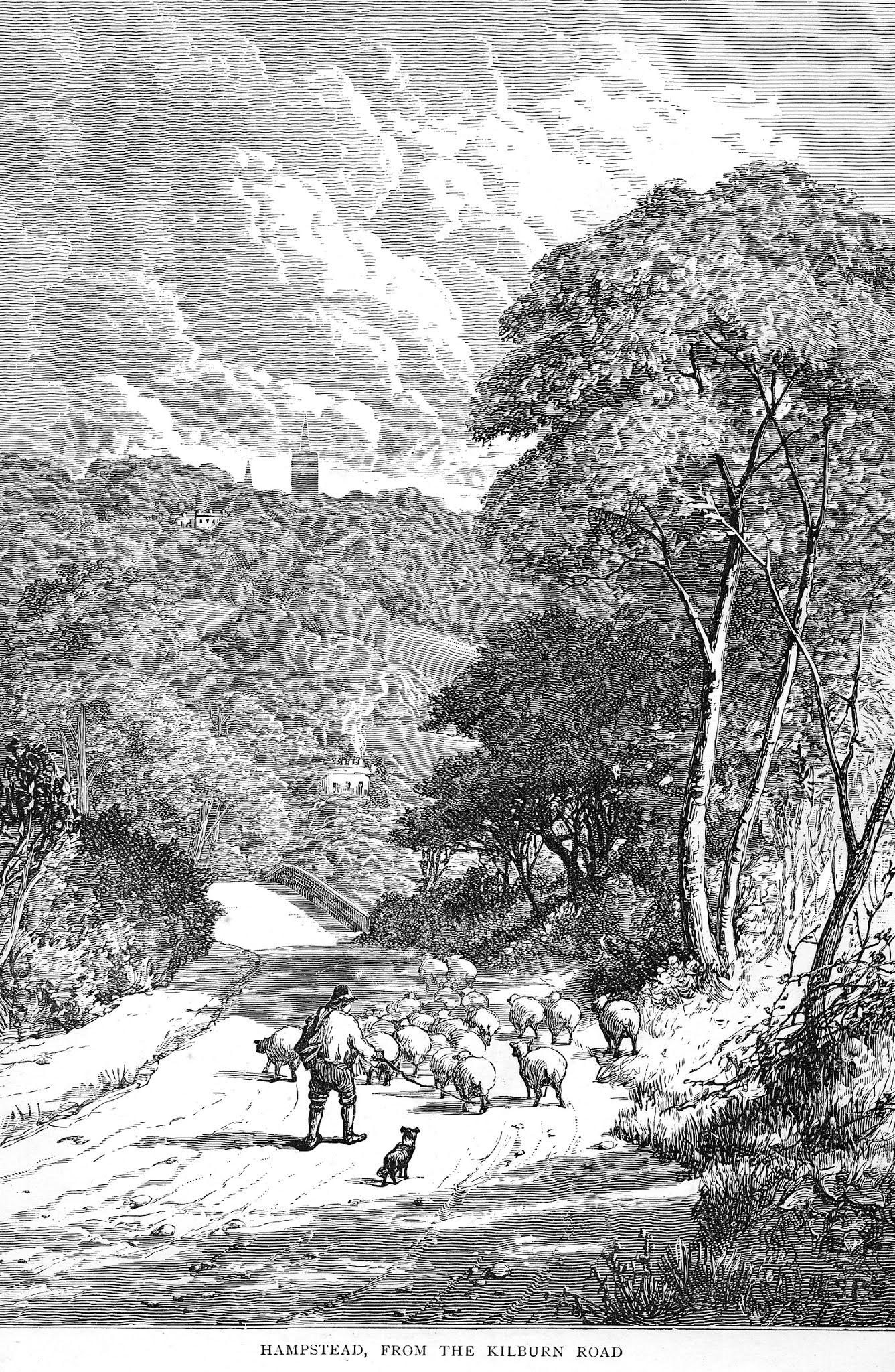 Hampstead from the Kilburn Road