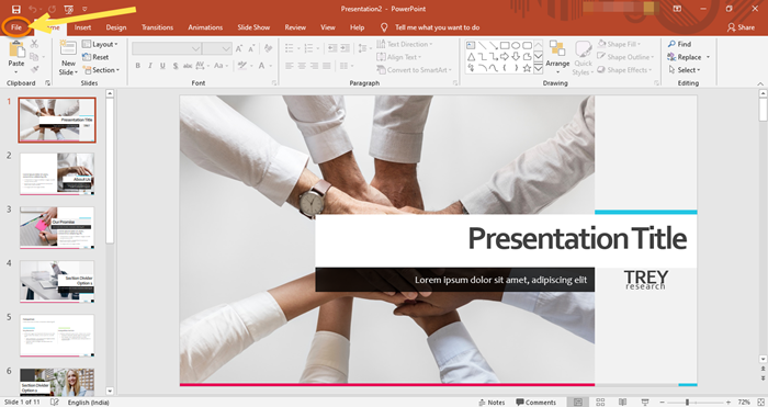 Imprima diapositivas, notas y folletos de PowerPoint