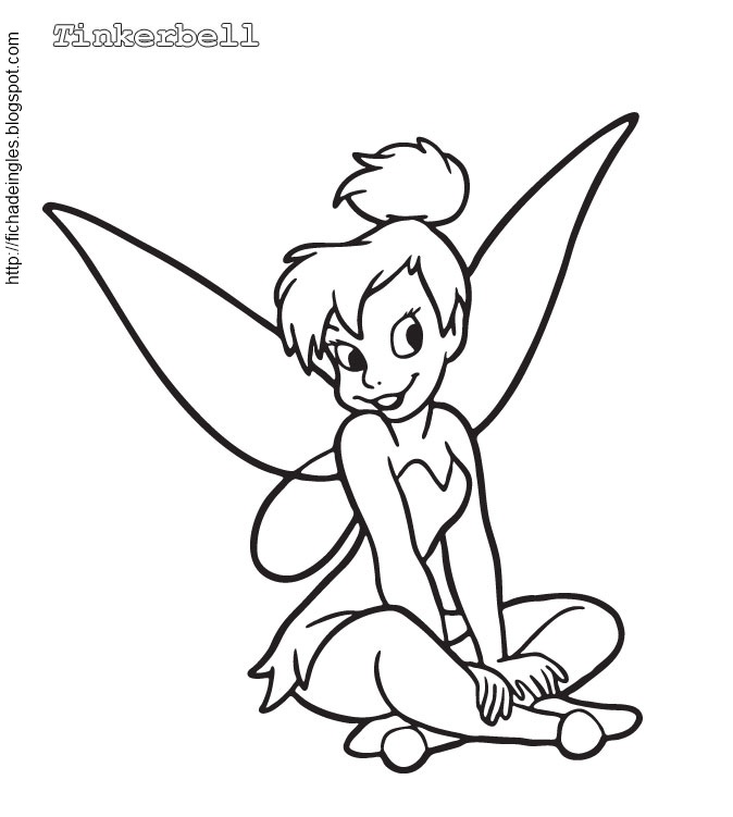 Tinkerbell Halloween Coloring Coloring Pages