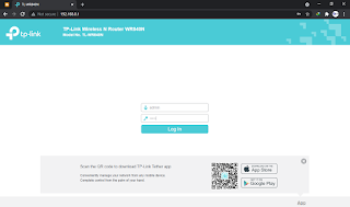 login ke localhost tplink