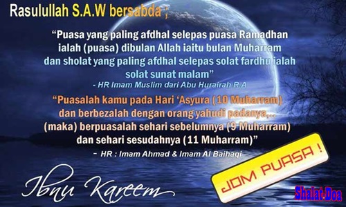 Niat Puasa Asyura Niat Puasa 9 10 Asyura Keutamaan Amalan Hikmah Doa 1 Muharram