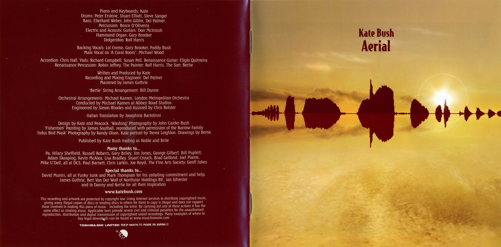 Classic Rock Covers Database Kate Bush Aerial (2005)