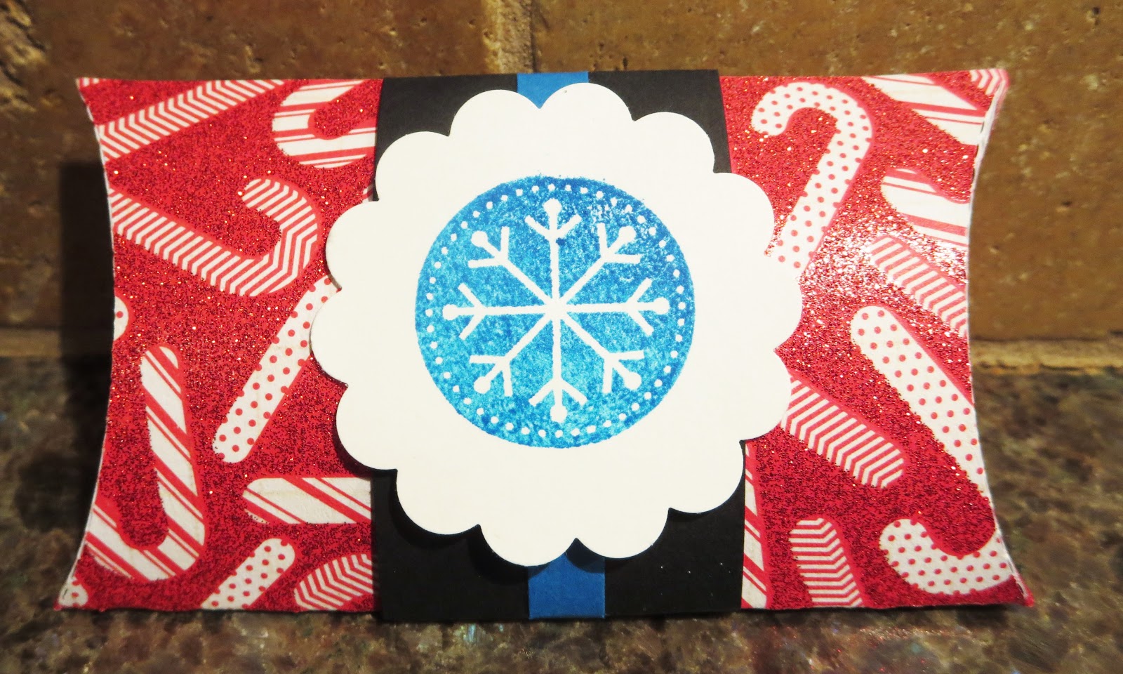 Karen's Krafty Musings Candy Cane Pillow Box