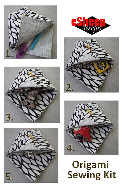Origami Pouch Sewing Kit by eSheep Designs