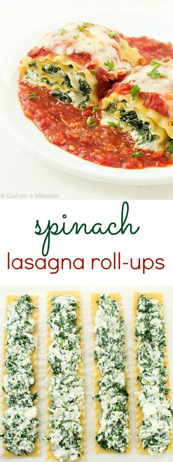 Spinach Lasagna RollUps Big Mama Recipe
