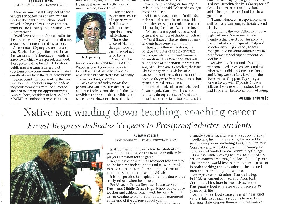 Frostproof, Florida Frostproof Florida Newspaper