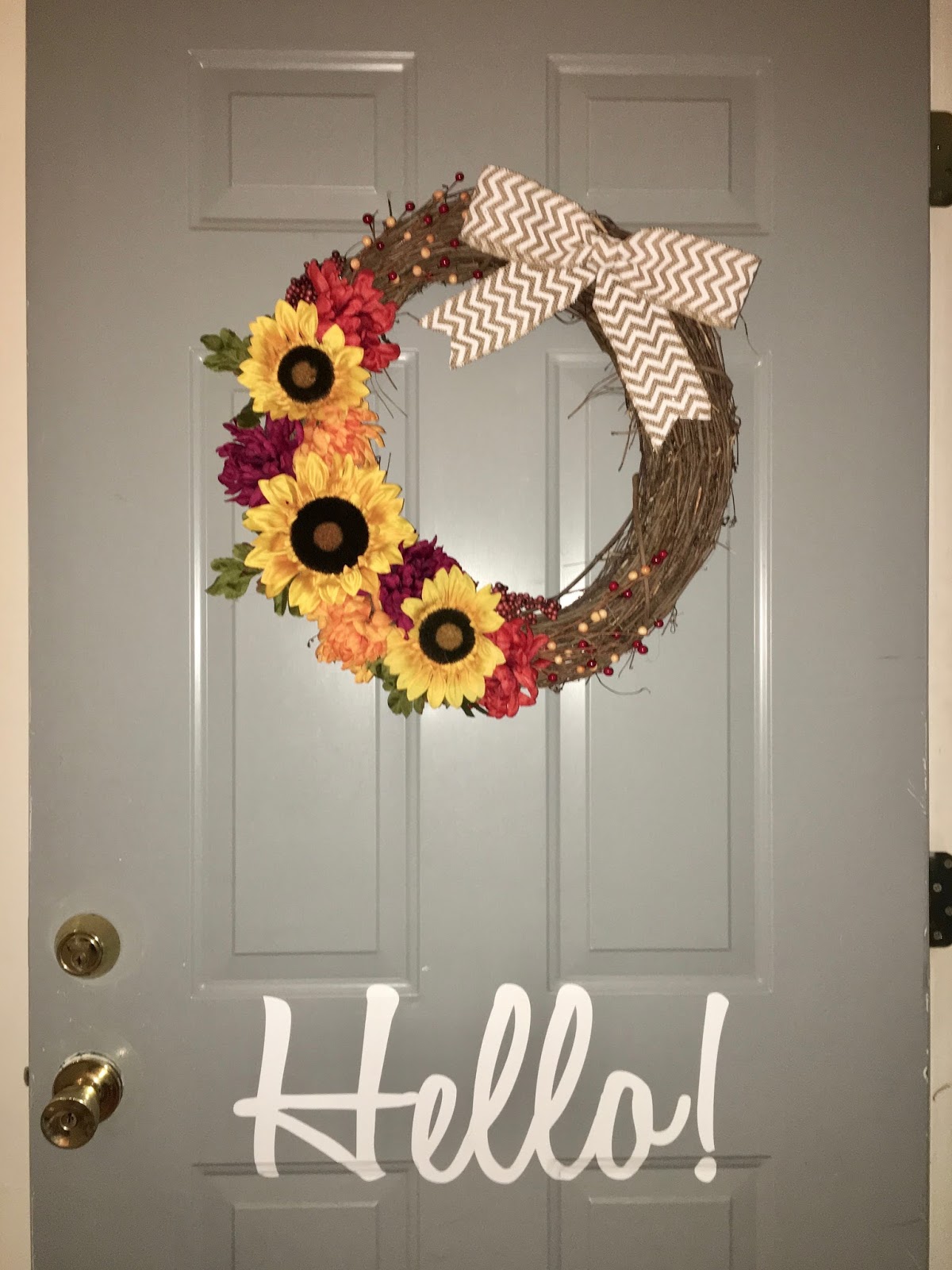 The Classroom Crafter Fall Sunflower Wreath