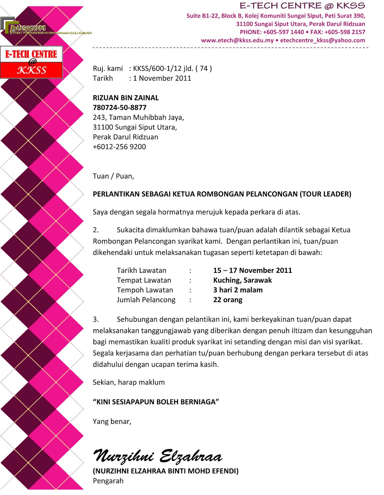 Cara Buat Surat Offer Letter