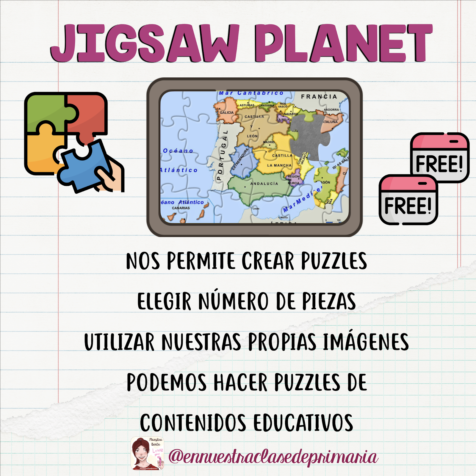 En nuestra clase de Primaria TUTORIAL JIGSAW