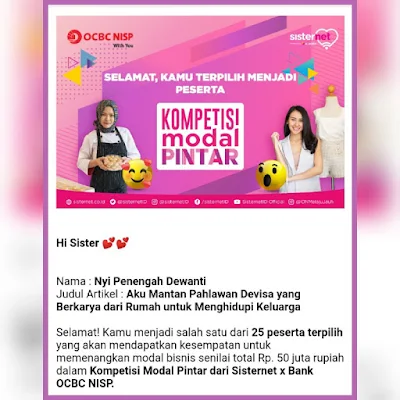 Modal Pintar Kompetisi Modal Pintar Sisternet Sisternet Webinar Pintar Sisternet