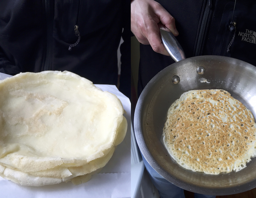 Foodwanderings Rice Polis; Indian Rice Flour Crepes