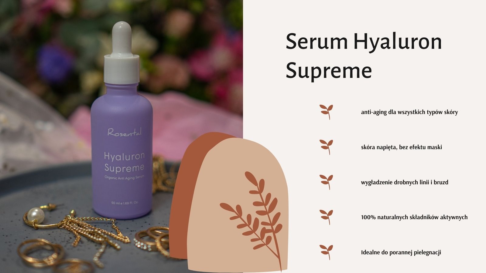 2 rosental organics serum hyaluron supreme serum do twarzy naturalne na zmarszczki dobre polecam recenzja i opinia